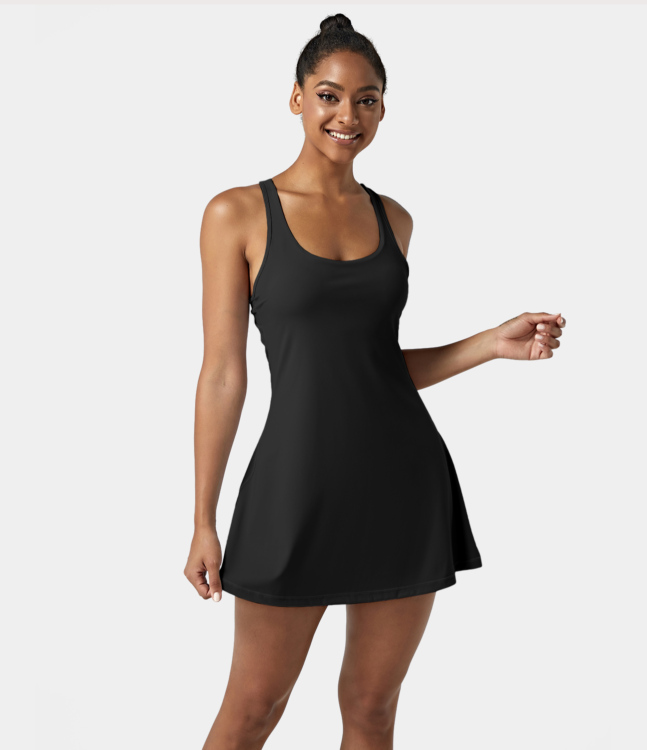 Halara Softlyzeroв„ў Airy Backless Racerback Cut Out 2-in-1 Pocket Cool Touch Mini Tennis Active Dress-UPF50+ Workout Dress - Black
Halara Softlyzeroв„ў Airy Backless Racerback Cut Out 2-in-1 Pocket Cool Touch Mini Tennis Active Dress-UPF50+ Workout Dress - Black